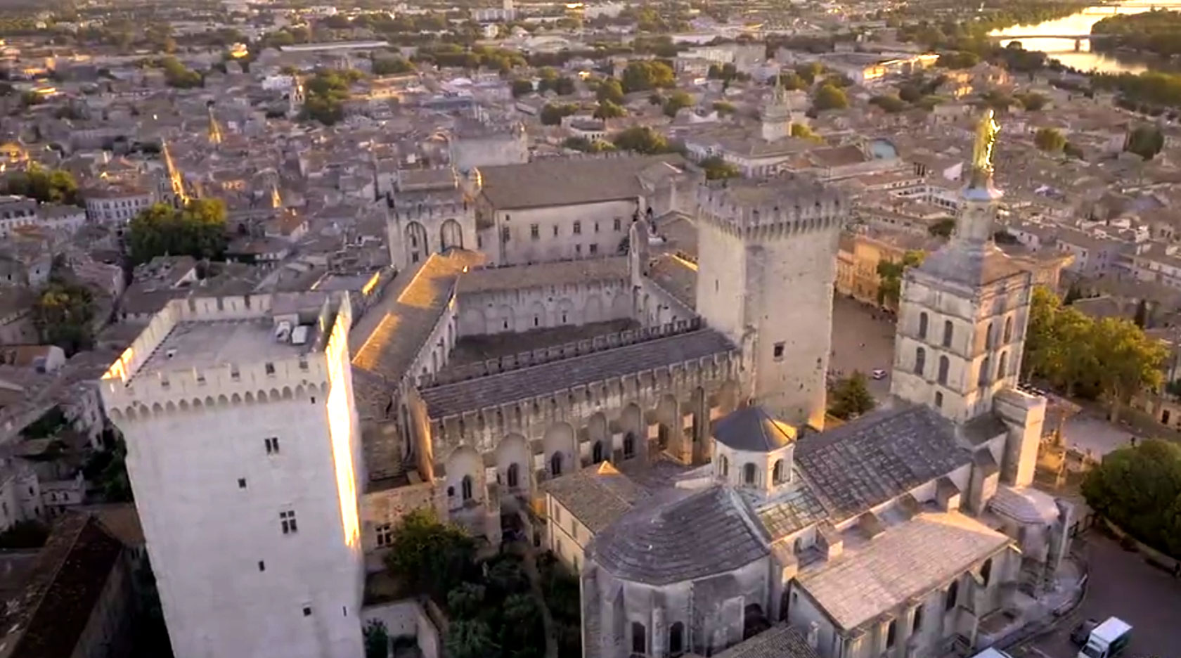 view of the palace of the popes